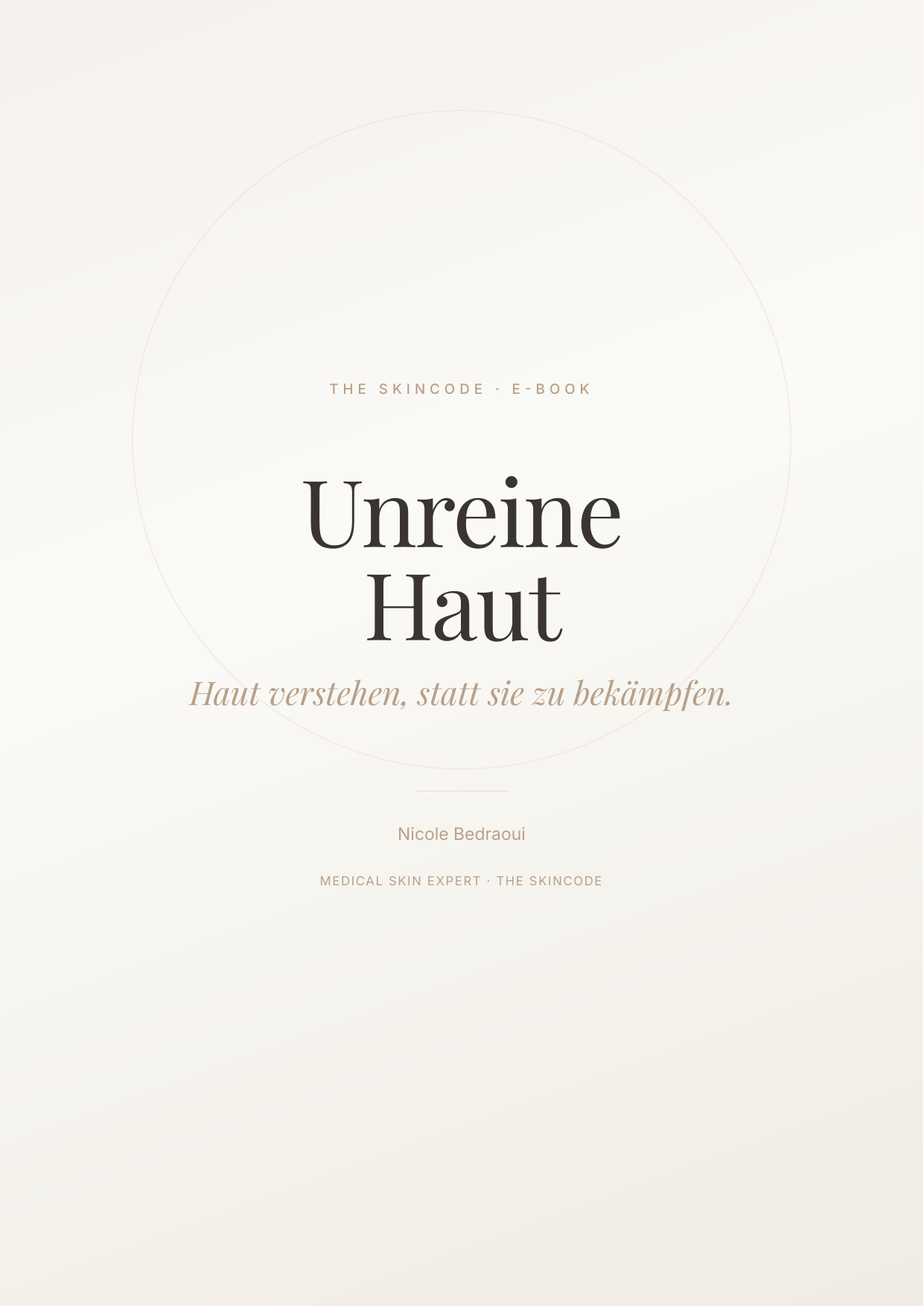 E-Book Cover: Unreine Haut – Haut verstehen statt bek&auml;mpfen